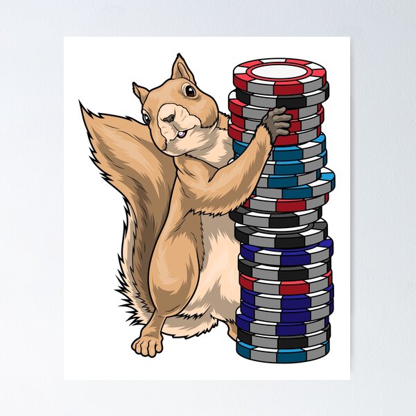 Item preview, Squirrel Poker Poker chips designed and sold by Snabdesign84.