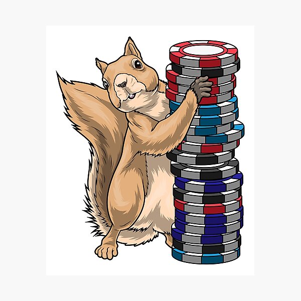 Item preview, Squirrel Poker Poker chips designed and sold by Snabdesign84.