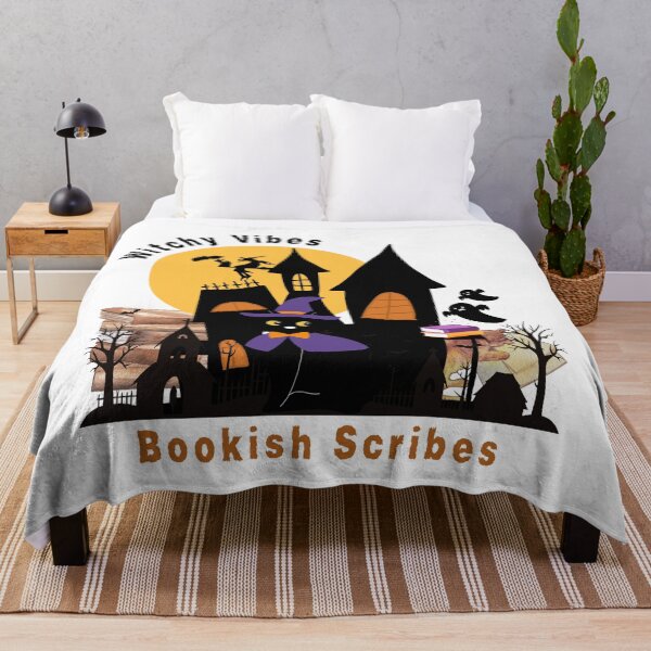 Item preview, Cute Halloween Magical Cat With Books - Witchy Vibes Bookish Scribes designed and sold by Cat Stories.