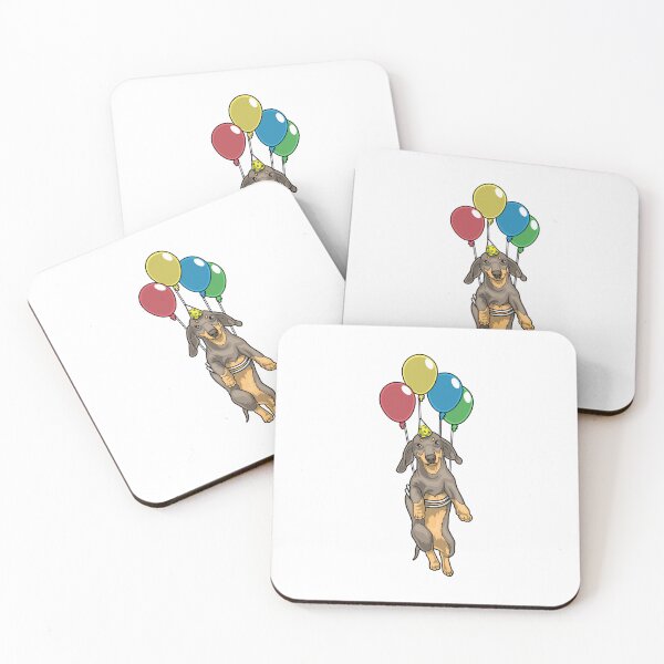 Item preview, Dachshund Birthday Ballons designed and sold by Snabdesign84.
