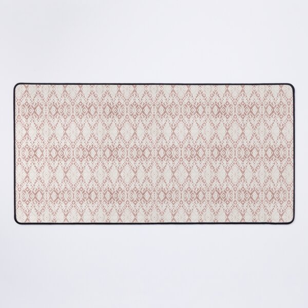 Item preview, Abstract Boho Ikat pattern terracotta cream mudcloth designed and sold by Bloomery Decor.