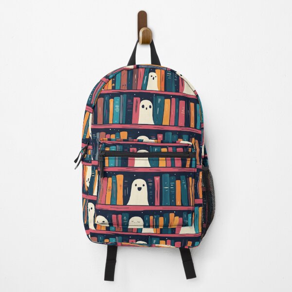 Item preview, Cute Ghosts on Bookshelf Happy Halloween Readers designed and sold by sheprint.