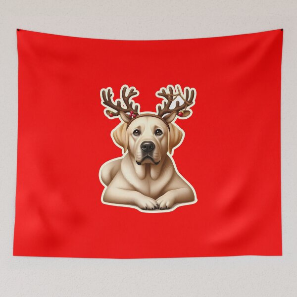 Item preview, Labrador Christmas reindeer, gift designed and sold by ThisDress.
