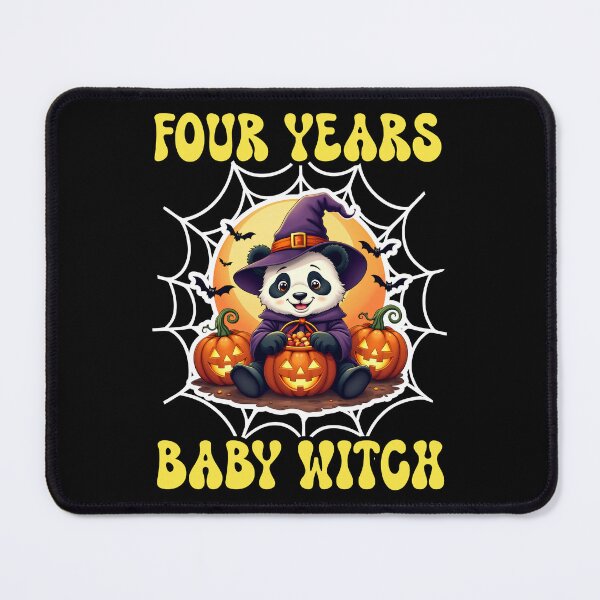 Item preview, Four Years Baby witch Halloween Panda designed and sold by BDLuck2021.