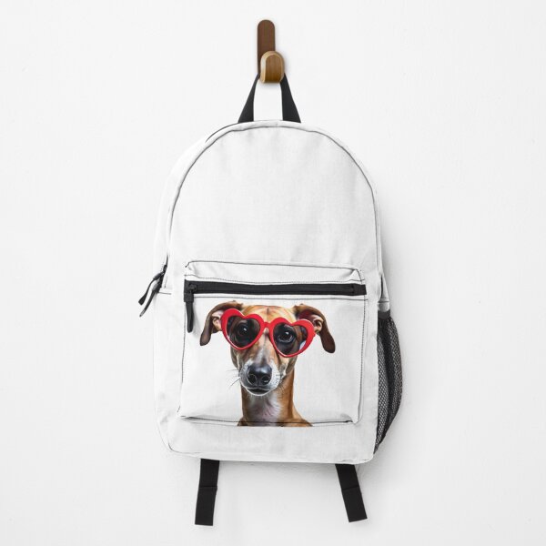 Item preview, Funny cool Greyhound dog wearing a heart shape sunglasses designed and sold by LazyOwlStore.