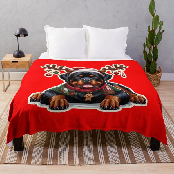 Item preview, Rottweiler, Rottie Christmas reindeer, gift designed and sold by ThisDress.
