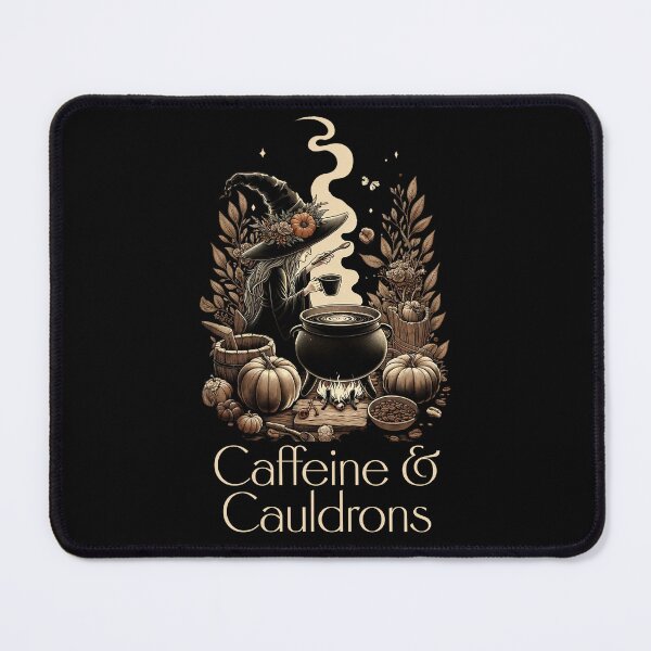 Item preview, Cottagecore Caffeine and Cauldrons Witchy Halloween Witch designed and sold by nicksuefonze.