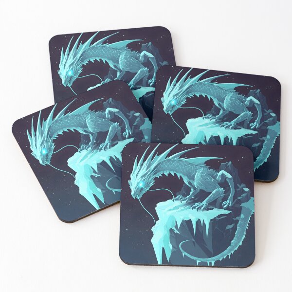 Item preview, Frost Dragon: Guardian of the Icy Peak designed and sold by AI-Only Creations.