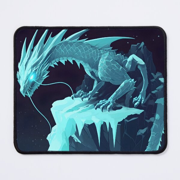 Item preview, Frost Dragon: Guardian of the Icy Peak designed and sold by AI-Only Creations.