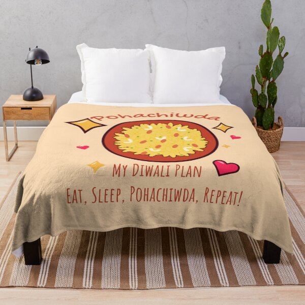 Item preview, My Diwali Plan: Eat, Sleep, Pohachiwda, Repeat designed and sold by Tulip Creators .
