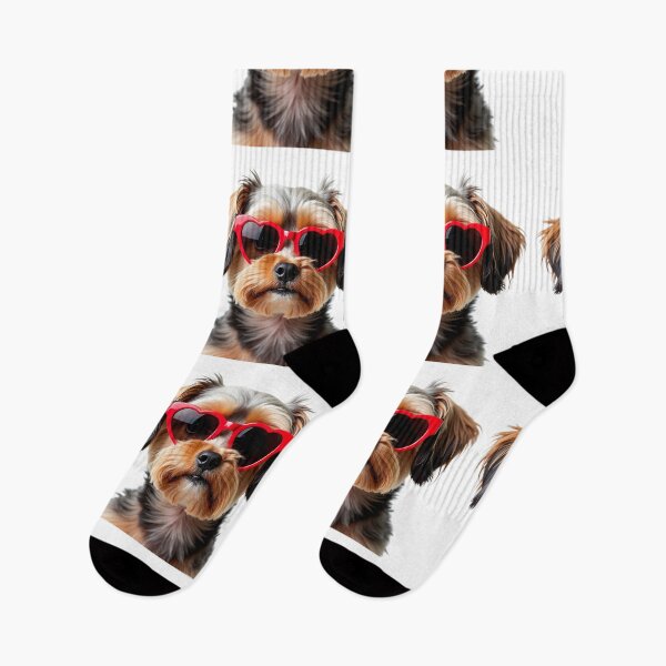 Item preview, Funny cool Havanese dog wearing a heart shape sunglasses designed and sold by LazyOwlStore.