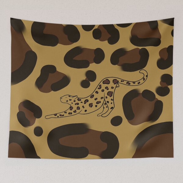Item preview, Leopard pull-up in brown patch on sandy background and brown spots designed and sold by Valeripva.