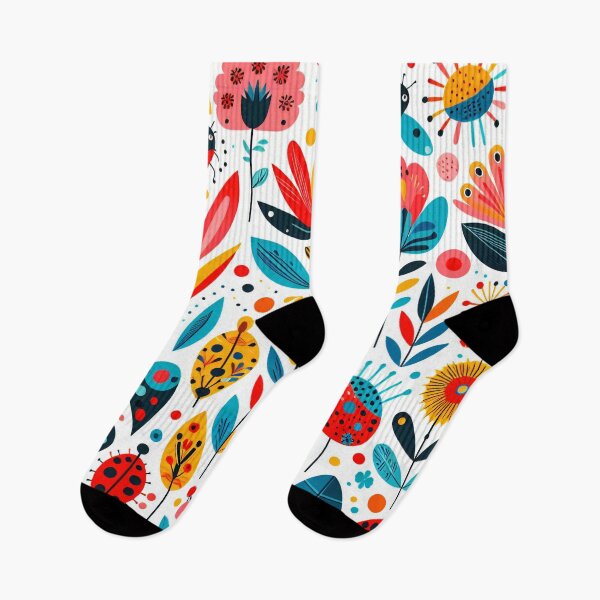 Item preview, Scandinavian Folk Art Flower Pattern  by heidiannemorris designed and sold by FOLK ART FUSION by heidiannemorris.