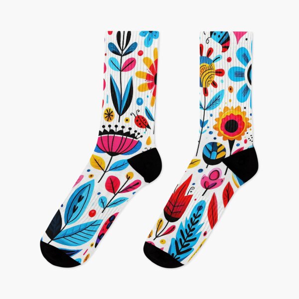 Item preview, Scandinavian Folk Art Flower Pattern by heidiannemorris designed and sold by FOLK ART FUSION by heidiannemorris.