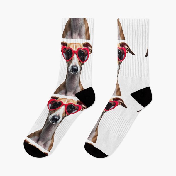 Item preview, Funny cool Italian Greyhound dog wearing a heart shape sunglasses designed and sold by LazyOwlStore.