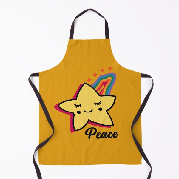 Item preview, Cute Smiling Star with Rainbow and Peace Vibes designed and sold by LittleBital.