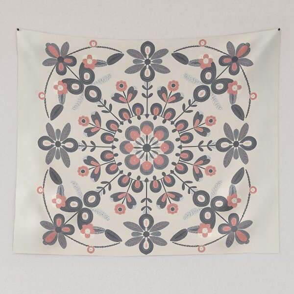 Item preview, Floral Crochet Mandala Pattern Design designed and sold by Dshoppin.