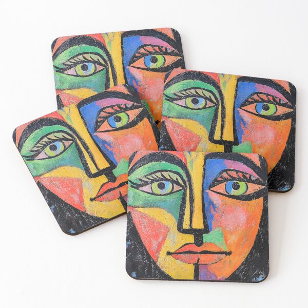 Item preview, Vibrant Abstract Face Art designed and sold by Soul-Sparks.