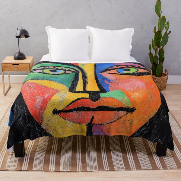 Item preview, Vibrant Abstract Face Art designed and sold by Soul-Sparks.