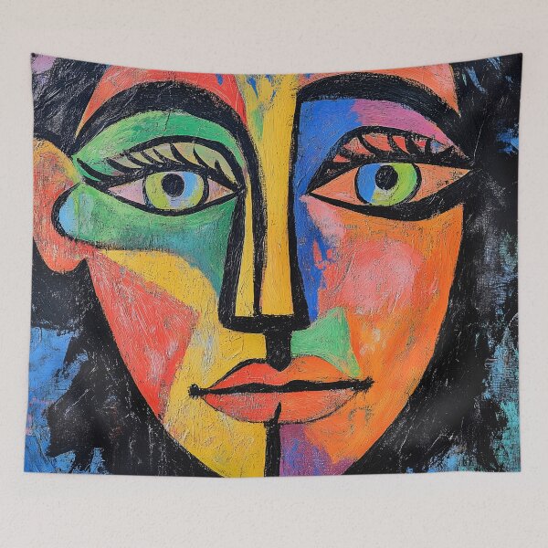 Item preview, Vibrant Abstract Face Art designed and sold by Soul-Sparks.