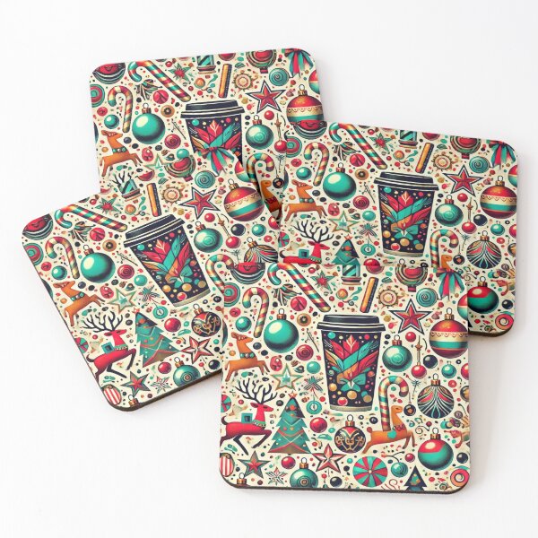 Item preview, Vintage Colorful Christmas Minimalist Aesthetics 2024 Trend designed and sold by The Art of Kkatarynka.
