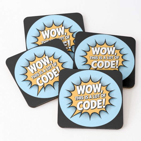 Item preview, Wow, This Is a Lot of Code! - Funny Speech Bubble Design designed and sold by UrbanPopDesigns.