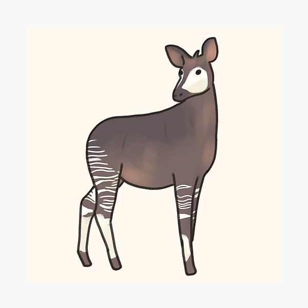 Item preview, Okapi art designed and sold by Artofmayara.