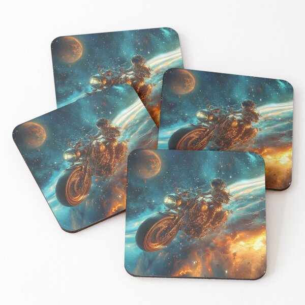 Item preview, Tank Girl on a Steam Punk Motorcycle in Space #1 designed and sold by Neonlolly.