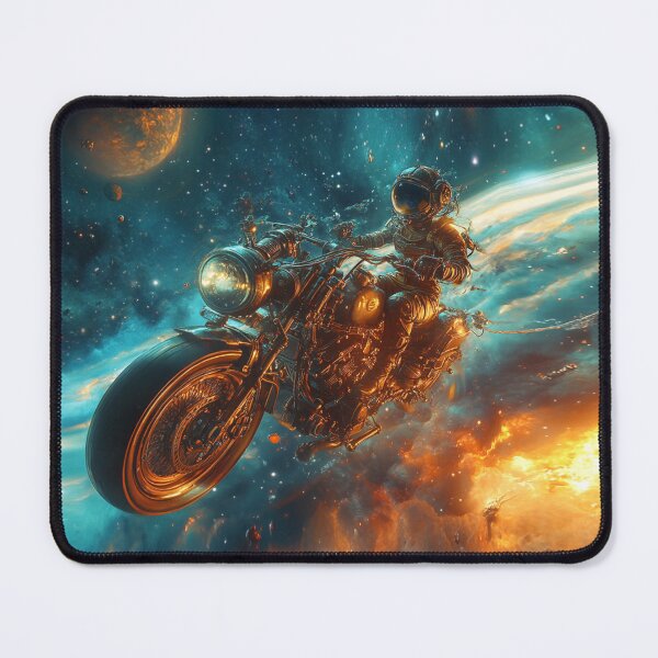 Item preview, Tank Girl on a Steam Punk Motorcycle in Space #1 designed and sold by Neonlolly.