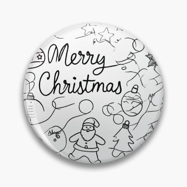 Item preview, One line Christmas Pen Drawing Minimalist Aesthetics 2024 Trend designed and sold by The Art of Kkatarynka.