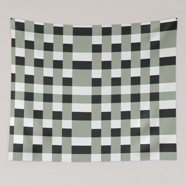 Item preview, green,black and white colors vertical pattern designed and sold by Designfs.