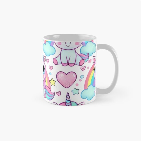 Item preview, Magical Unicorns with Rainbows and Hearts in a Whimsical Fantasy World designed and sold by TeslaSt0re.