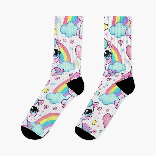 Item preview, Magical Unicorns with Rainbows and Hearts in a Whimsical Fantasy World designed and sold by TeslaSt0re.