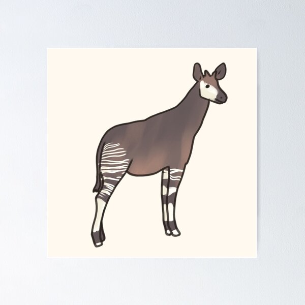 Item preview, Okapi illustration  designed and sold by Artofmayara.