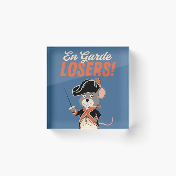 Item preview, En Garde Losers! Funny Mouse, Fencing, Fencing Enthusiasts designed and sold by Anniko Art Studio.