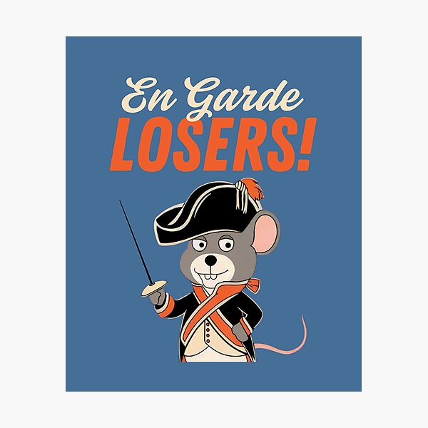 Item preview, En Garde Losers! Funny Mouse, Fencing, Fencing Enthusiasts designed and sold by Anniko Art Studio.