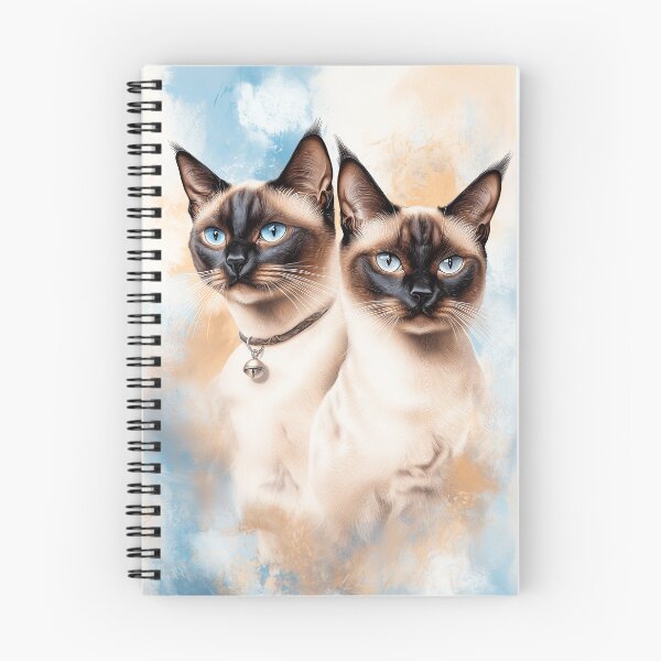 Item preview, Two Siamese Cats designed and sold by PetsArt.