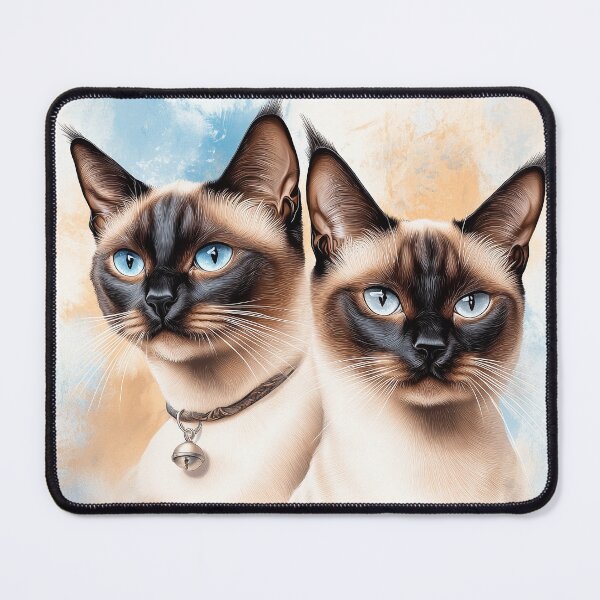 Item preview, Two Siamese Cats designed and sold by PetsArt.