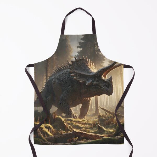 Item preview, Mighty Triceratops in a Majestic Forest at Dawn designed and sold by CitrineLinker.