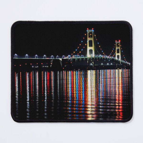 Item preview, Mackinac Bridge Night Reflections designed and sold by WOTWPhotography.