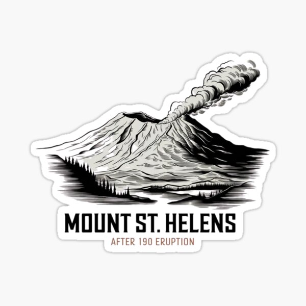 Item preview,  volcano, mount st. helens after eruption Volcanologist designed and sold by NERO gOVEDI.