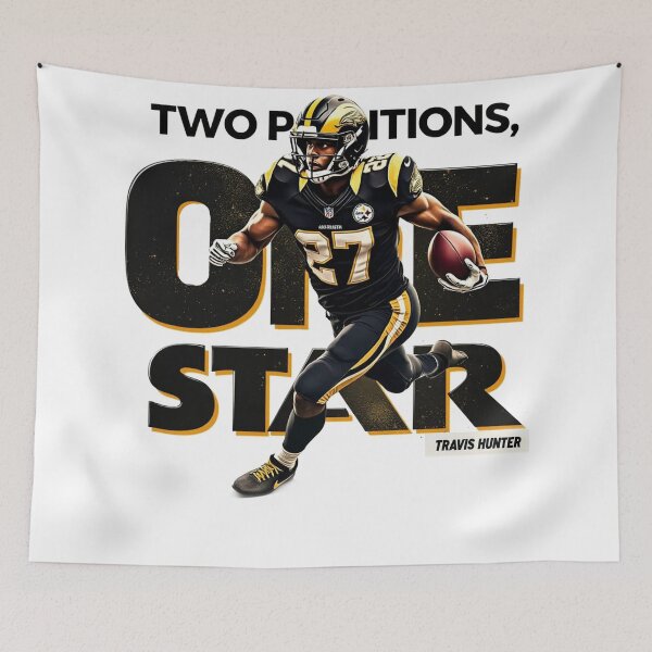 Item preview, Two Positions, One Star – Travis Hunter designed and sold by tauqeer007.