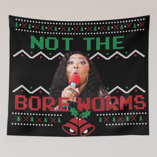Item preview, not the bore worms xmas designed and sold by LauraBarnesArt.