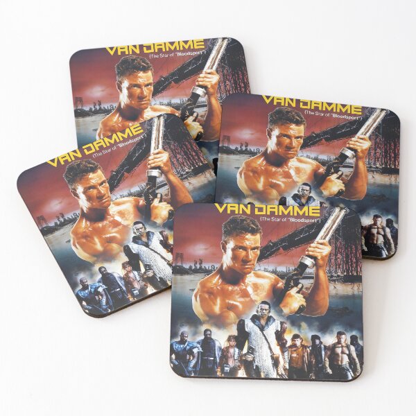 Item preview, Cyborg Van Damme Movie Poster HD designed and sold by Retr0Tshirts.