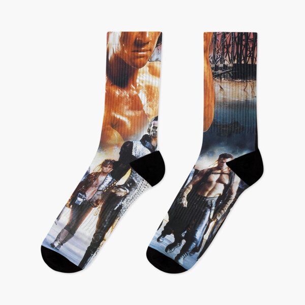 Item preview, Cyborg Van Damme Movie Poster HD designed and sold by Retr0Tshirts.
