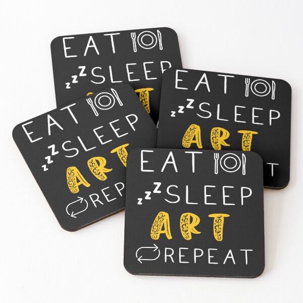 Item preview, Eat Sleep Art Repeat designed and sold by SkrenClothing.