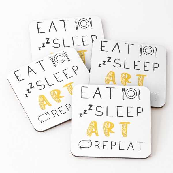 Item preview, Eat Sleep Art Repeat designed and sold by SkrenClothing.