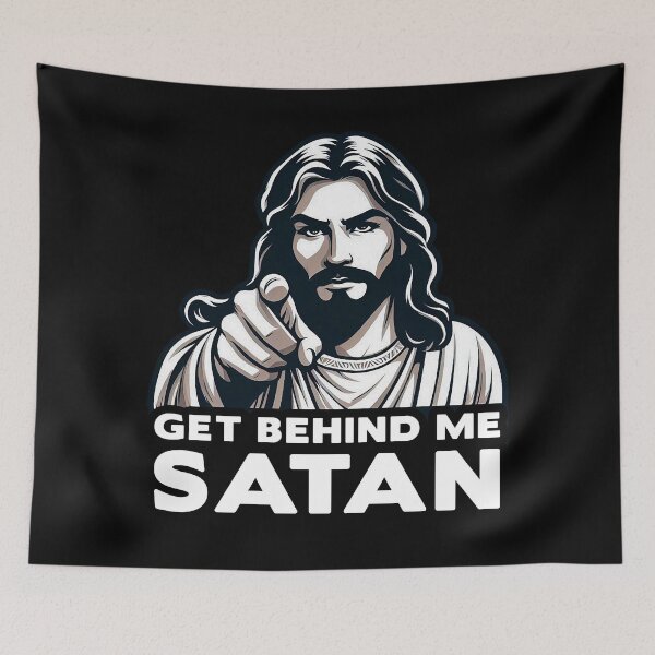 Item preview, Get Behind Me Satan designed and sold by plushism.