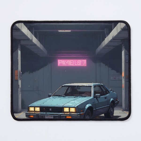 Item preview, Pixel Art Cyberpunk Vintage Car designed and sold by papi1998.
