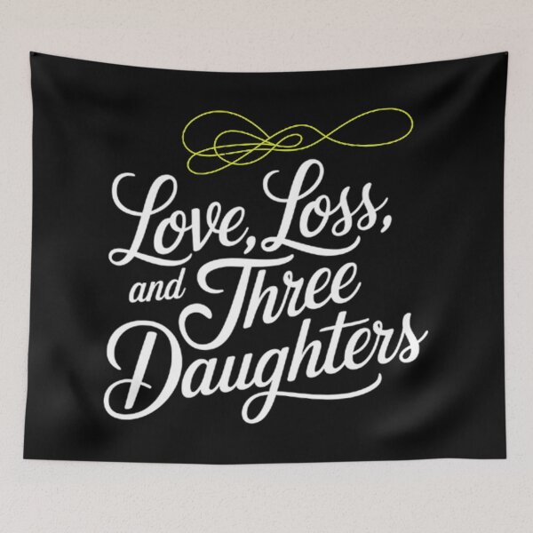 Item preview, Love, Loss, and Three Daughters – An Emotional Journey designed and sold by TauqeerArts.